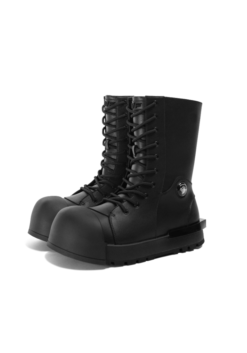 FVVO丨Ironclad Beetle PU Black Leather Boots-Black - PSYLOS 1, FVVO丨Ironclad Beetle PU Black Leather Boots-Black, Boots, FVVO&ROCKSTA•JAPAN, PSYLOS 1